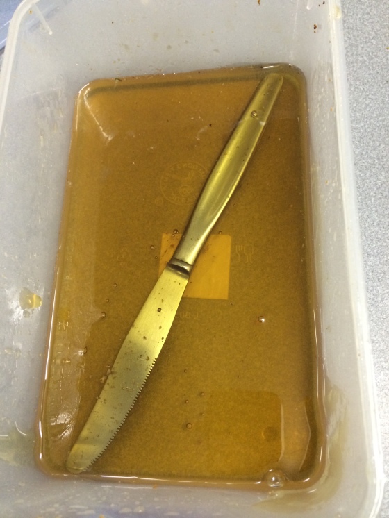 Day 70: Great Monday morning. The knife slid back into the honey.